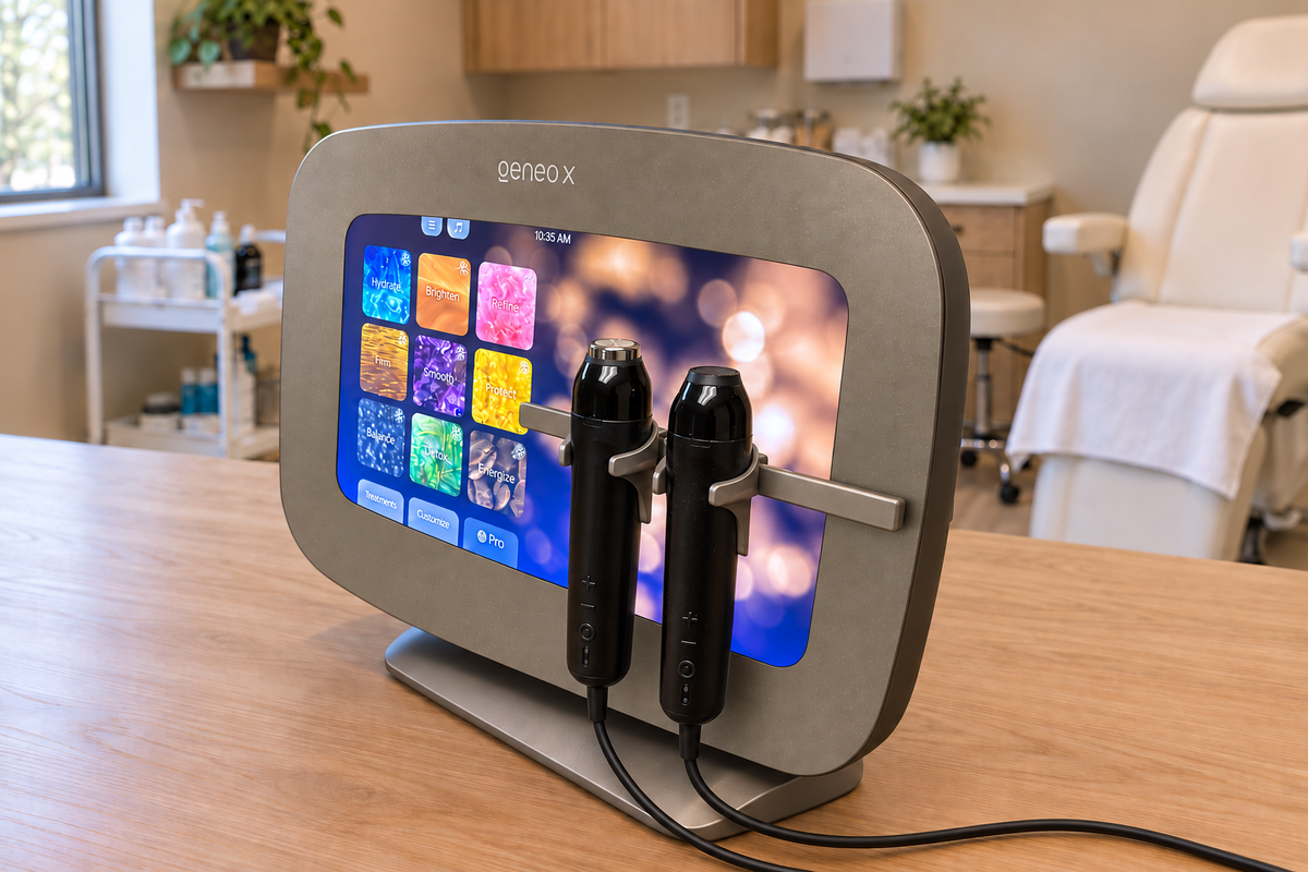 2023 Pollogen Geneo X Facial Rejuvenation System – OxyGeneo Exfoliation & Oxygenation + TriPollar RF Skin Firming