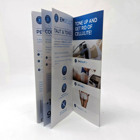 BTL Aesthetics Emsculpt 'Build Muscle & Sculpt Body' Brochures (Pack of 100)