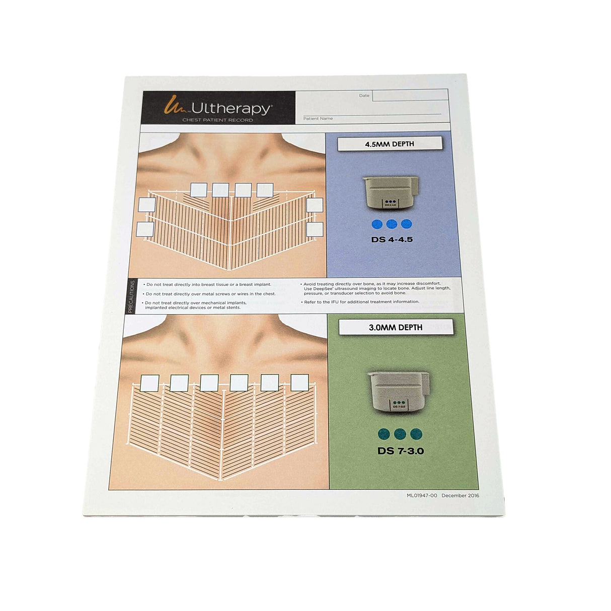 Merz Aesthetics Ultherapy Form "Chest Patient Record"