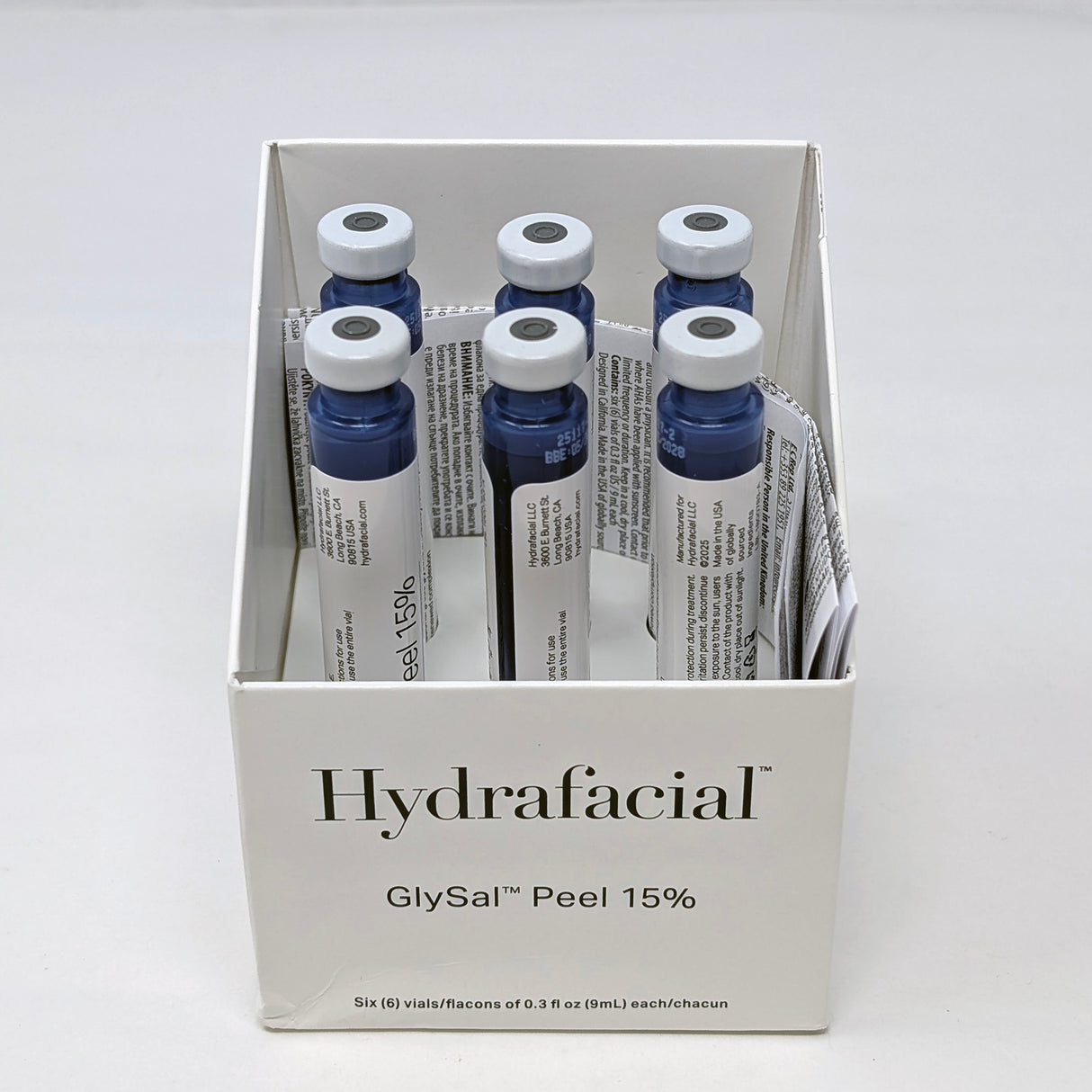 HYDRAFACIAL GlySal Peel 15% Box of 6 Vials NEW