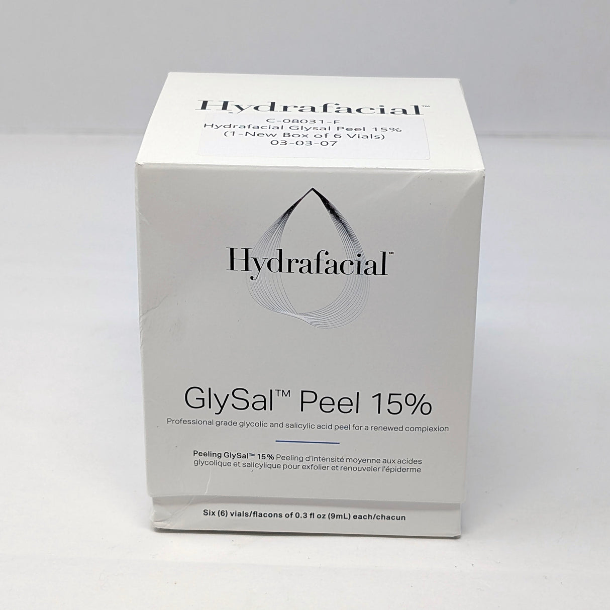 HYDRAFACIAL GlySal Peel 15% Box of 6 Vials NEW