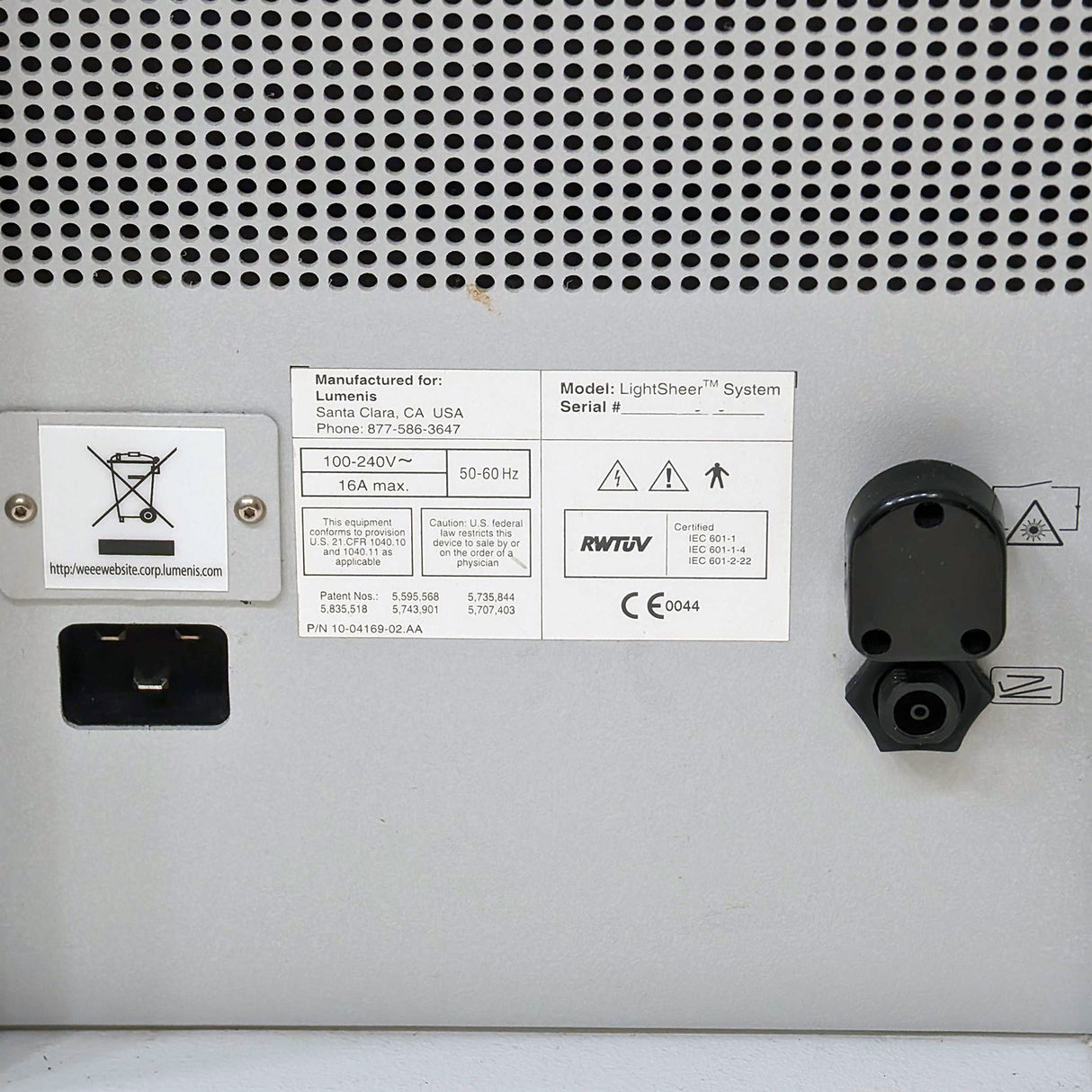 2011 Lumenis LightSheer XC