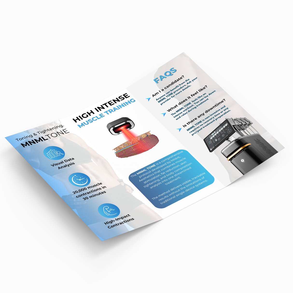 MNML Tone TriFold Brochures Qty 200