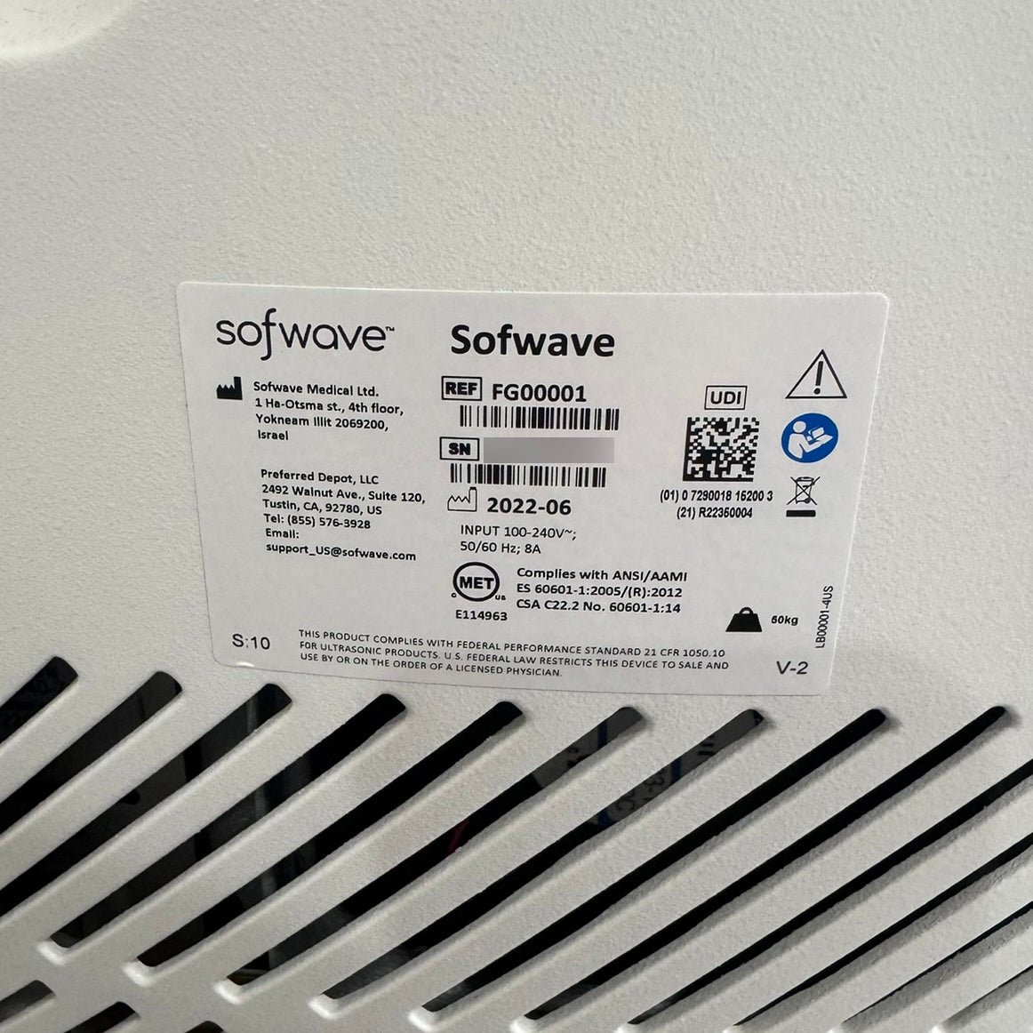 2022 Sofwave – Including 14k+ Treatment Cycles w/Training & Warranty
