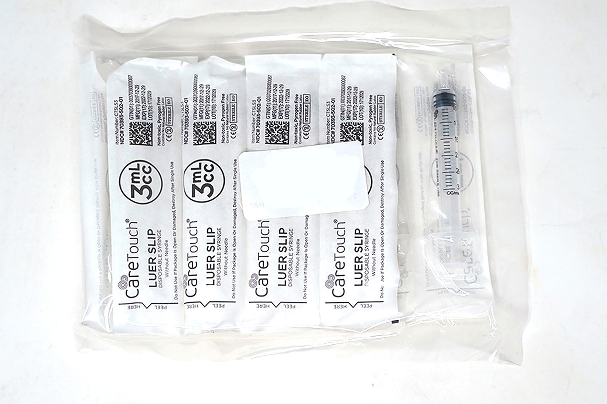 Care Touch 3ml Syringe 10/Pk