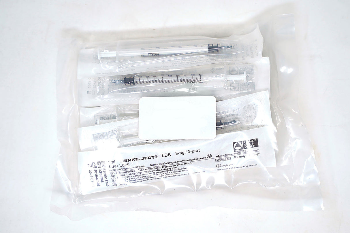 Henke-Ject 1ml Syringe 10/Pk