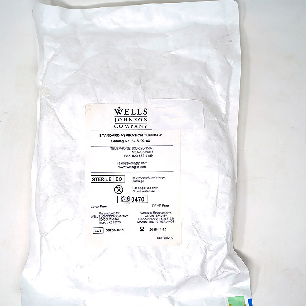 Wells Johnson Standard Aspiration Tubing 9