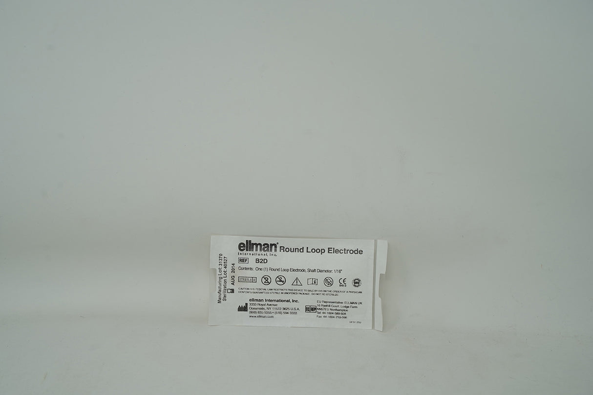 Ellman Round Loop Electrode B2D