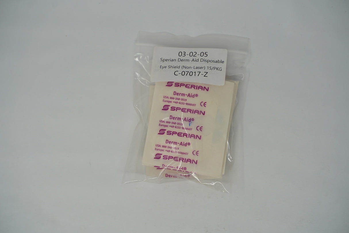 Sperian Derm-Aid Disposable Eye Shield (Non-Laser) 15/PKG