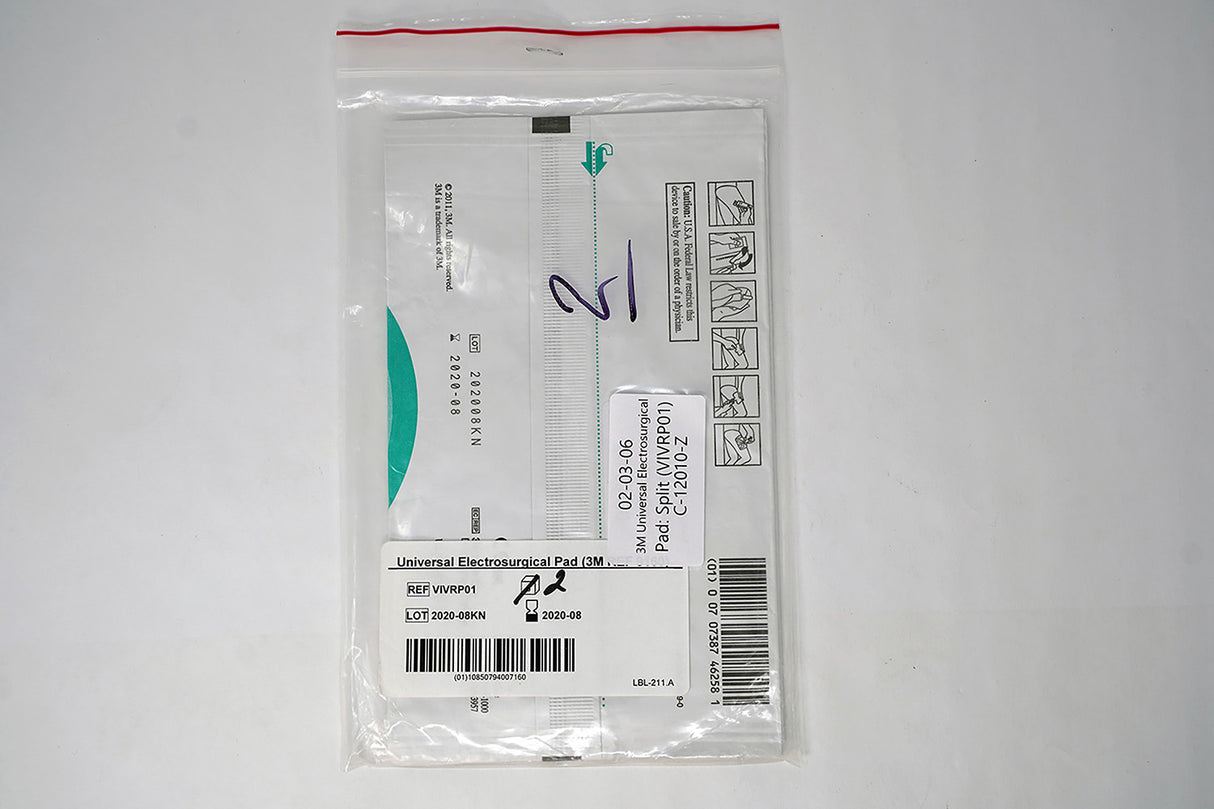 3M Universal Electrosurgical Pad: Split (VIVRP01)