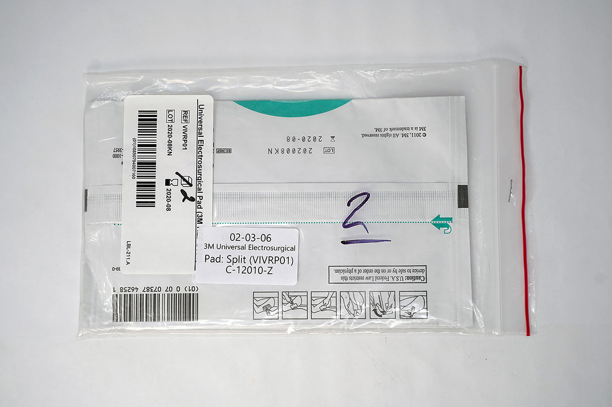 3M Universal Electrosurgical Pad: Split (VIVRP01)