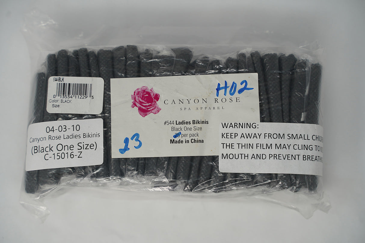 Canyon Rose Ladies Bikinis (Black One Size)