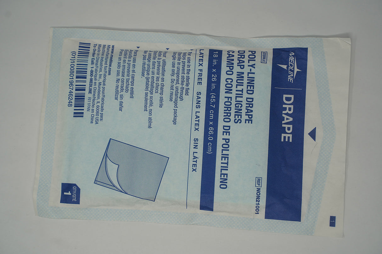 Medline Poly-Lined Drape