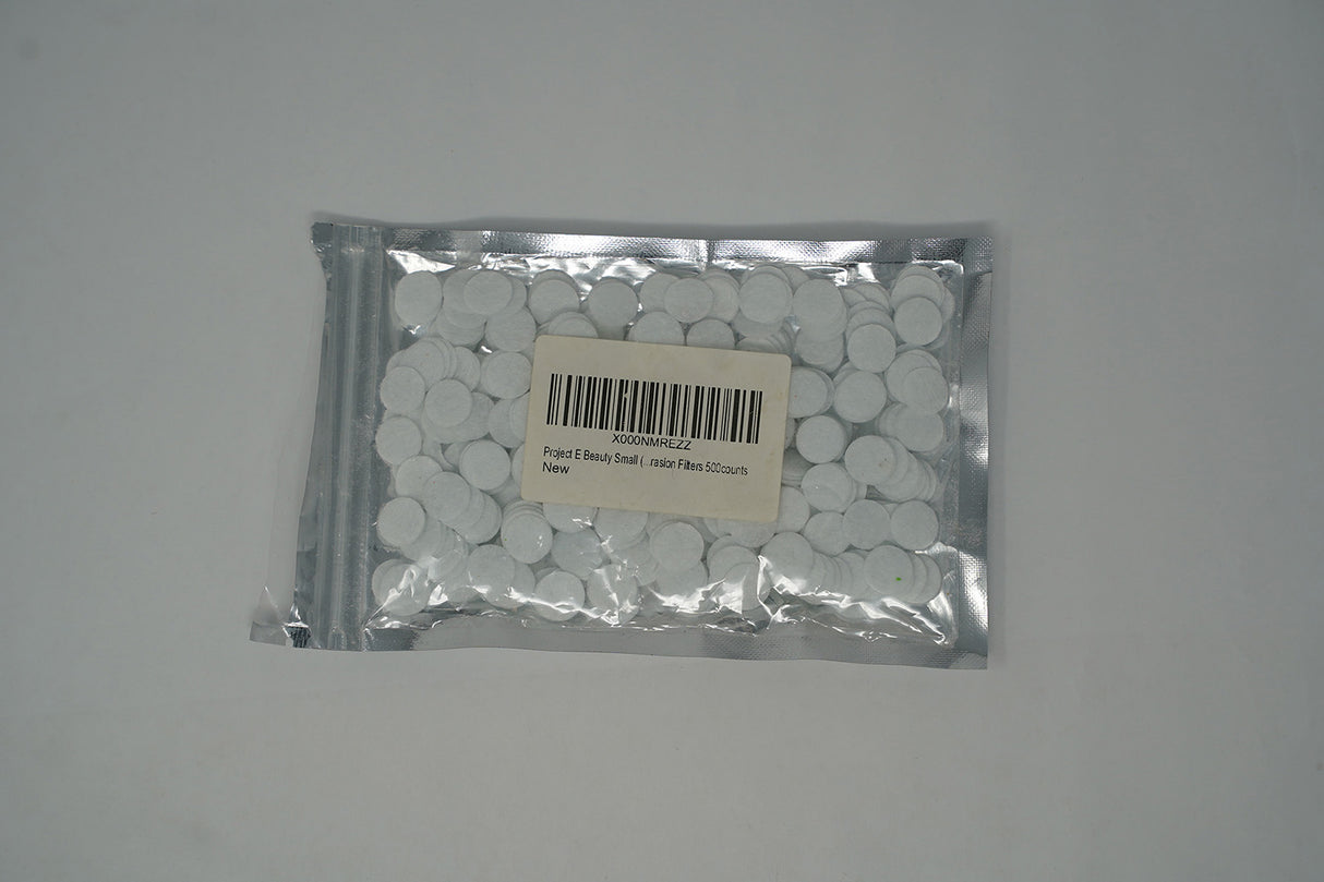 Project E Beauty Small (11mm) Cotton Microdermabrasion Filters (500 Count)