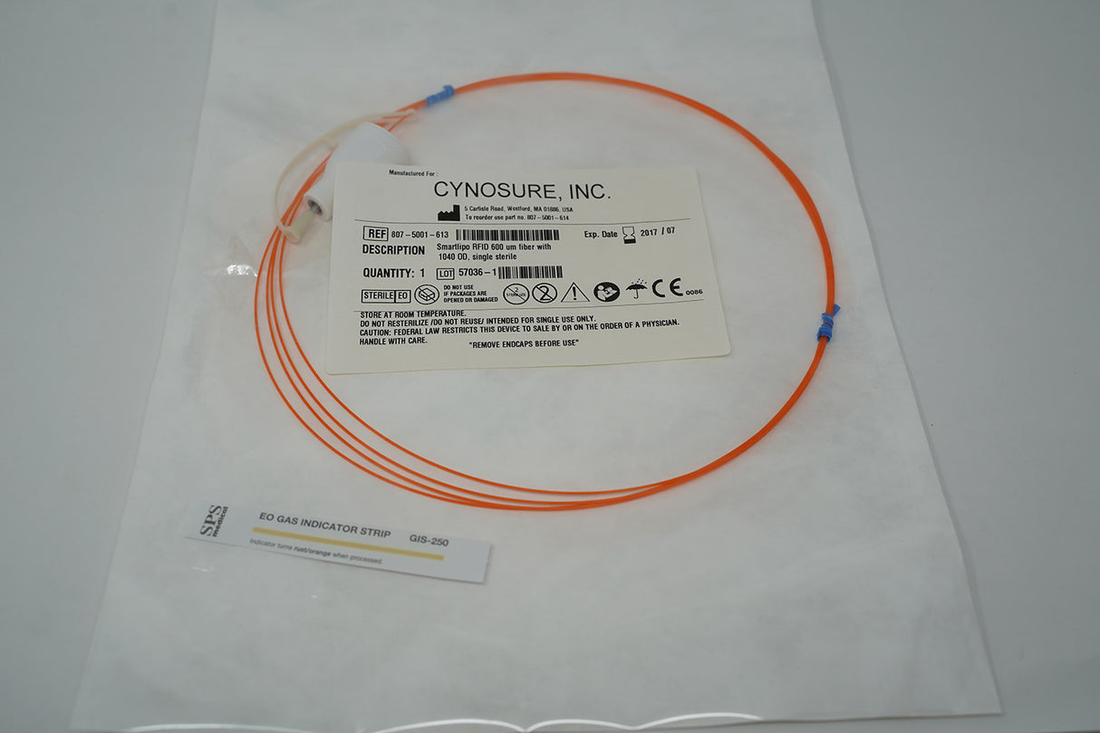 Cynosure SmartLipo RFID 600um Orange Laser Fiber OD 1040 807-5001-613