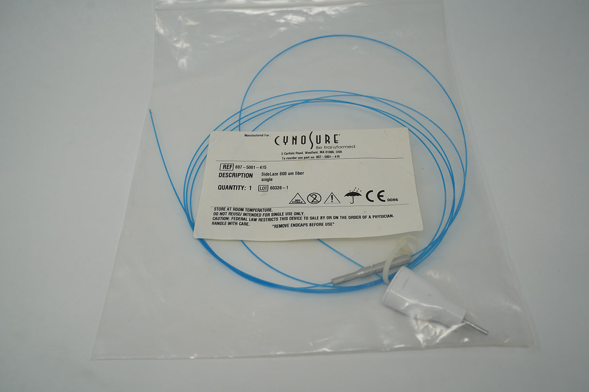 Cynosure SmartLipo SideLaze 800um Blue Laser Fiber Single Sterile807-5001-617