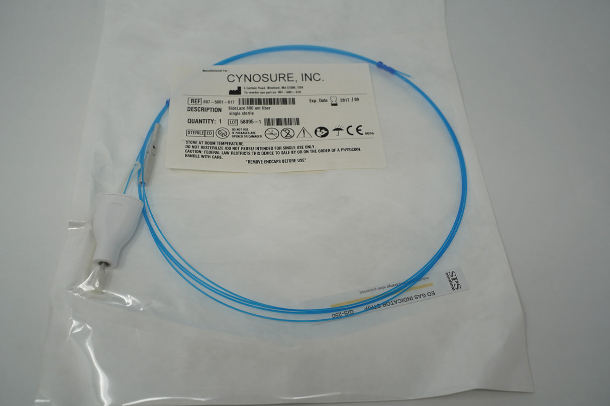 Cynosure SmartLipo SideLaze 800um Blue Laser Fiber Single Sterile807-5001-617