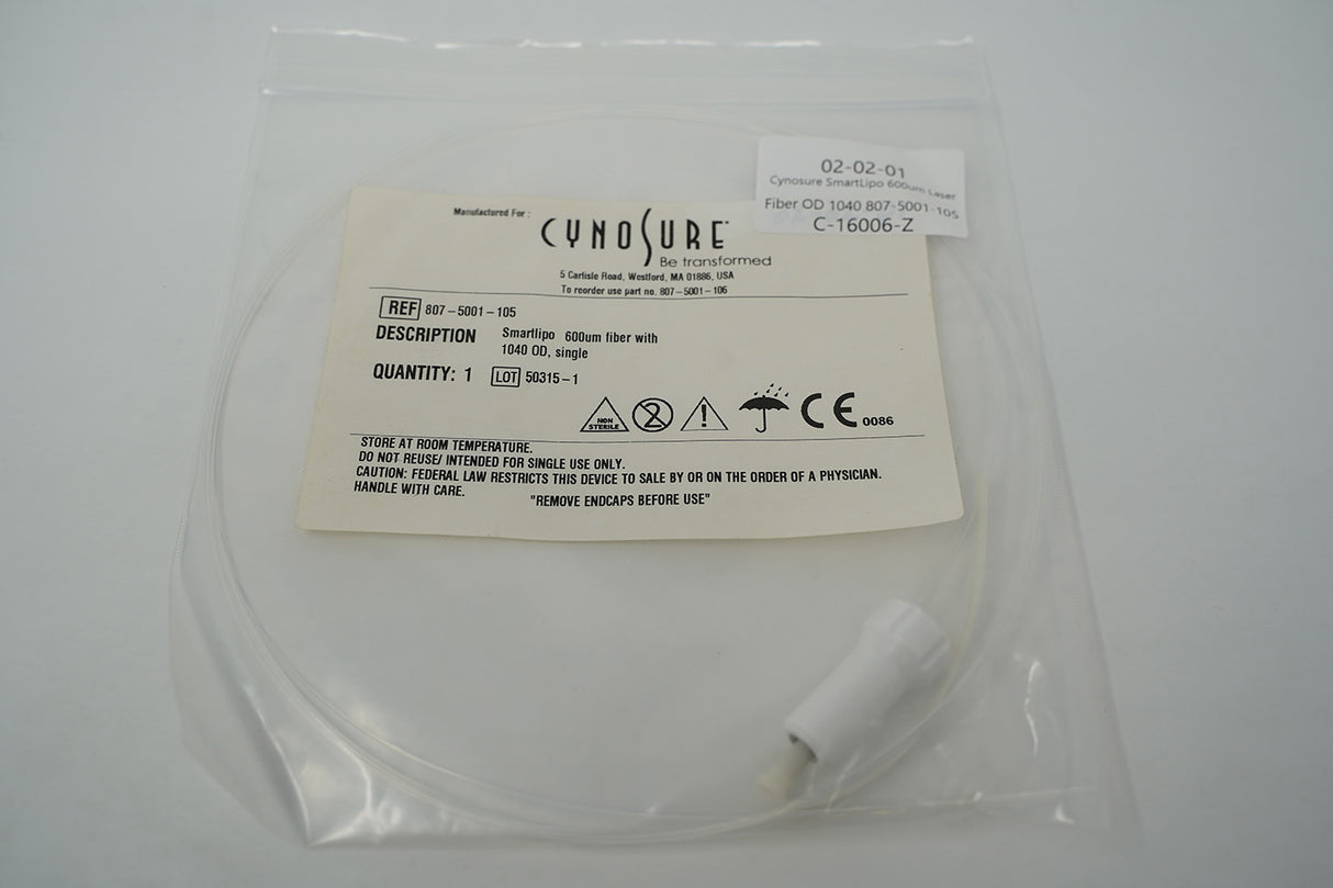 Cynosure SmartLipo 600um Fiber OD 1040, Single REF: 807-5001-105