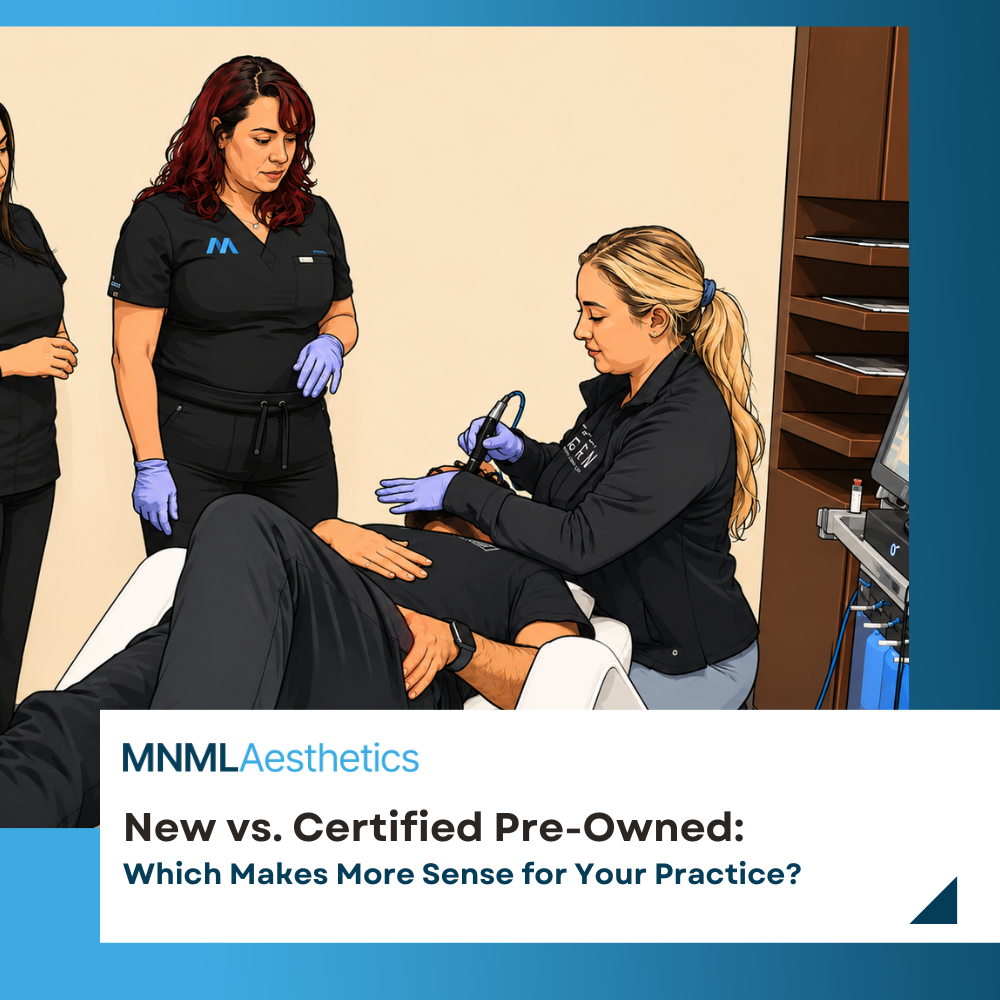 New vs. Certified Pre-Owned Aesthetic Devices: Which Makes More Sense for Your Practice?