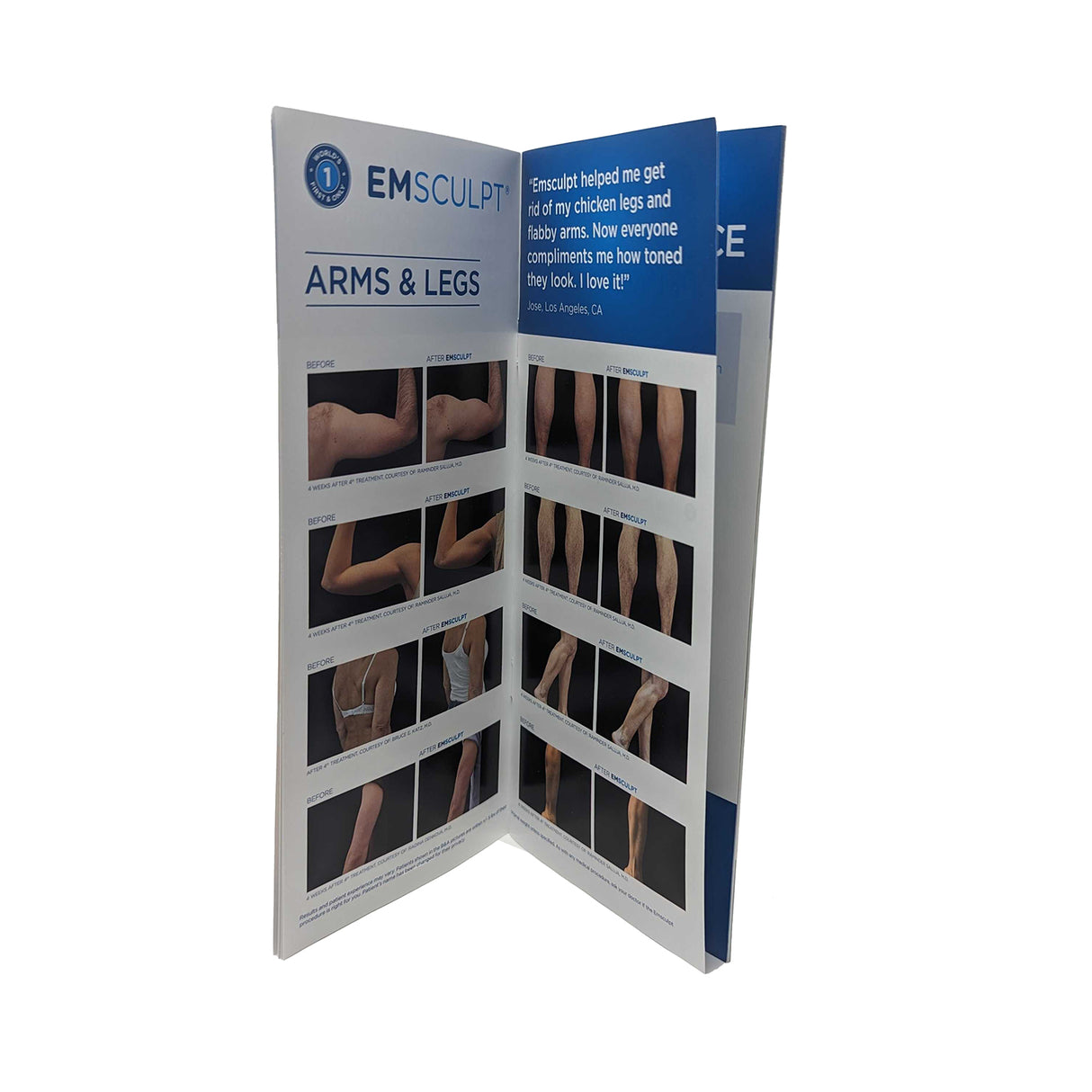 BTL Aesthetics Emsculpt 'Build Muscle & Sculpt Body' Brochures (Pack of 100)