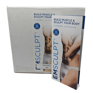 BTL Aesthetics Emsculpt 'Build Muscle & Sculpt Body' Brochures (Pack of 100)