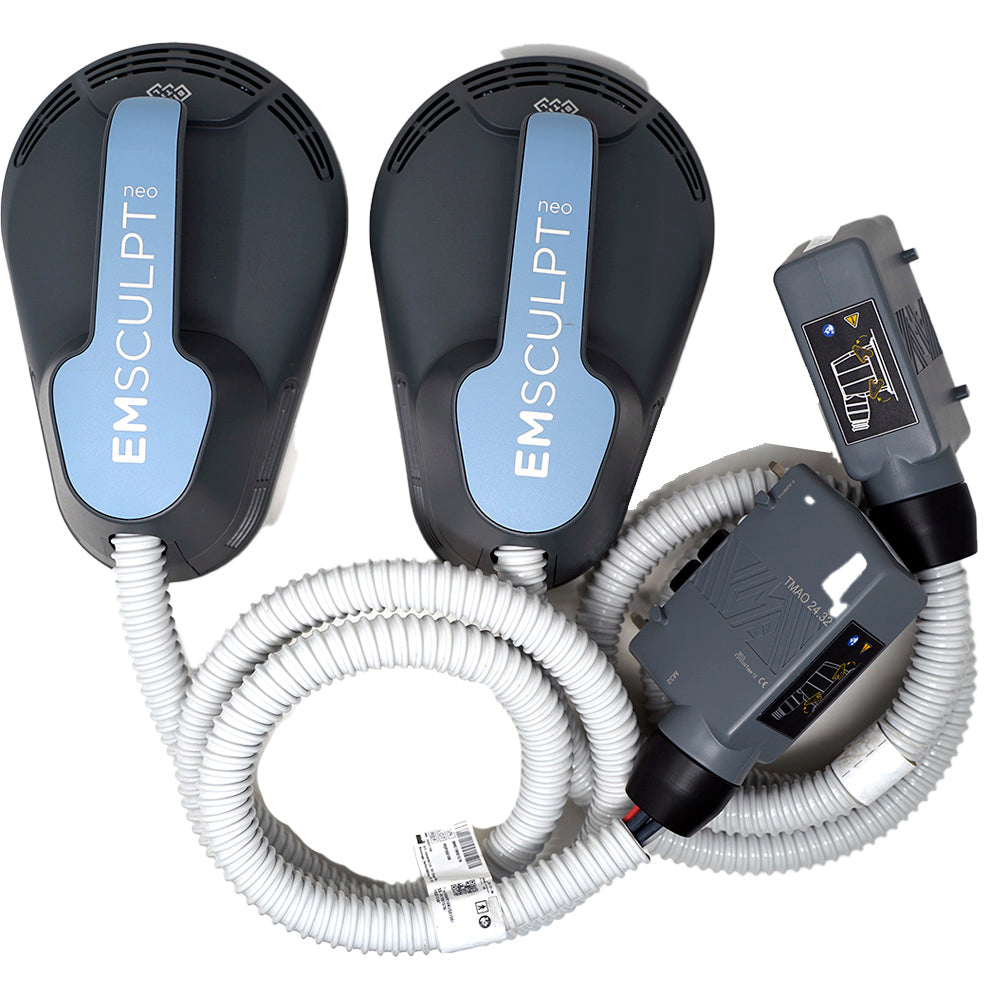 NEW BTL Emsculpt Neo Abdominal Paddle set w/ 301 Treatment Cycles & Velcro straps