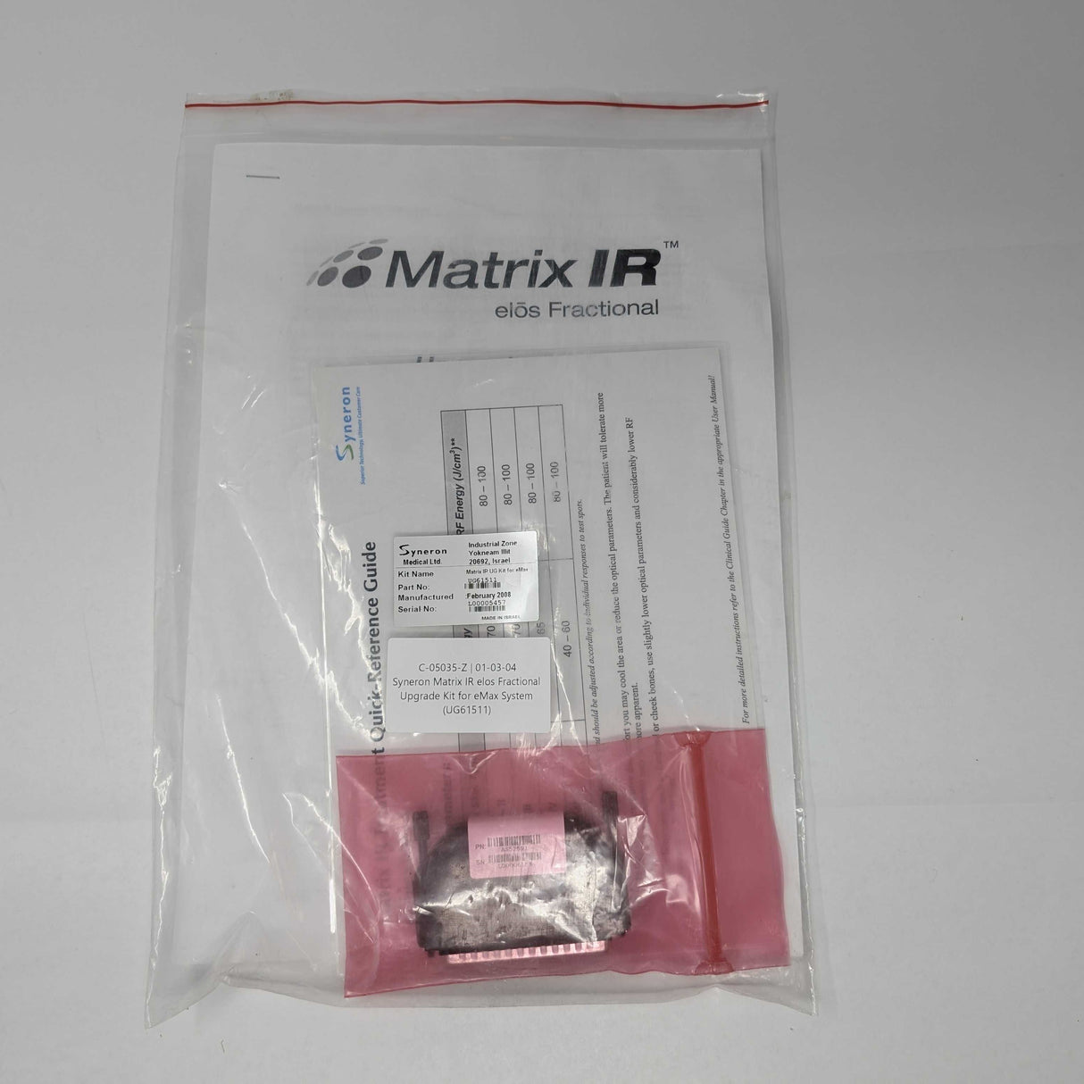 Syneron Matrix IR elos Fractional Upgrade Kit