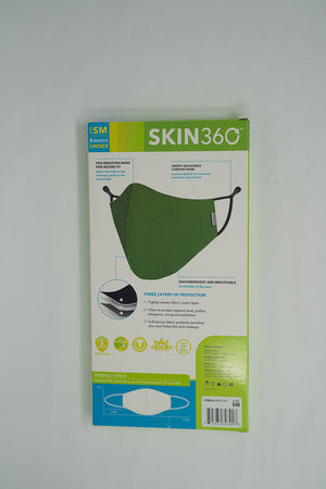 Skin360 Premium Reusable Cloth Face Mask (SM) 6/Box