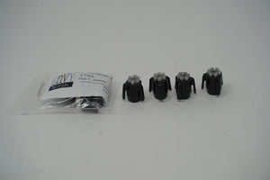 Envy SilkPeel Brush Heads Firm Black 4/Pkg