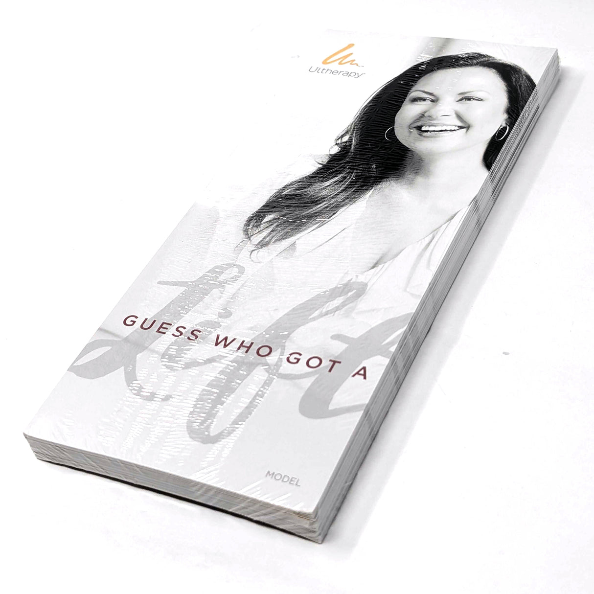 Merz Aesthetics Ultherapy Tri-fold Brochure "Guess Who Got A Lift" 25/Pkg