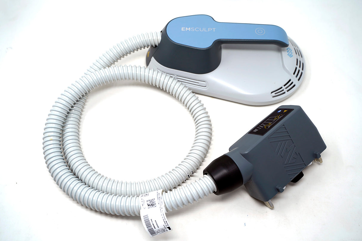BTL Emsculpt Classic Abdominal Paddle set w/ 301 Treatment Cycle card & Velcro straps