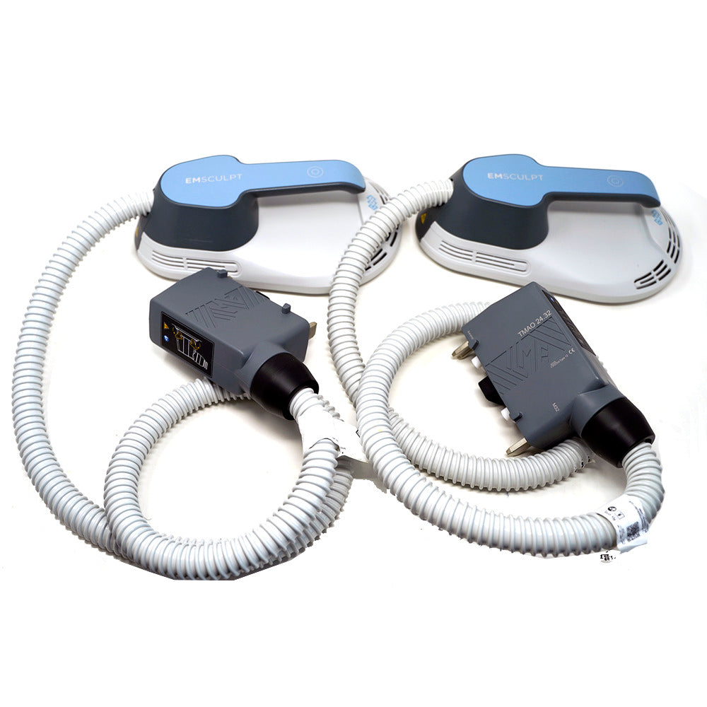 BTL Emsculpt Classic Abdominal Paddle set w/ 301 Treatment Cycle card & Velcro straps