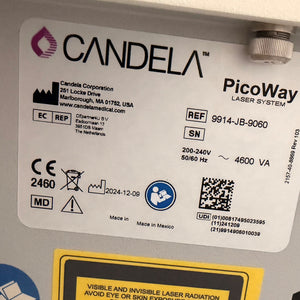 2024 Candela PicoWay 532/1064nm Zoom + 730nm Handpiece