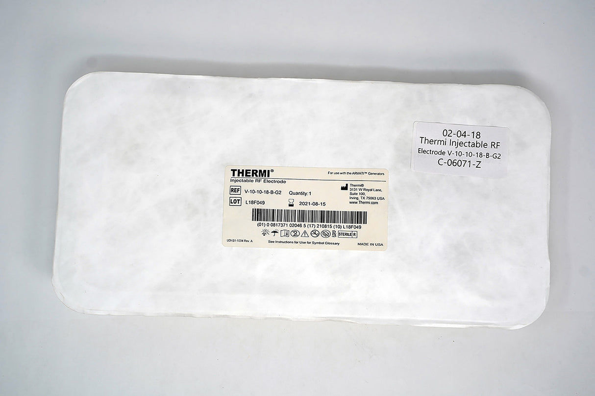 Thermi Injectable RF Electrode V-10-10-18-B-G2