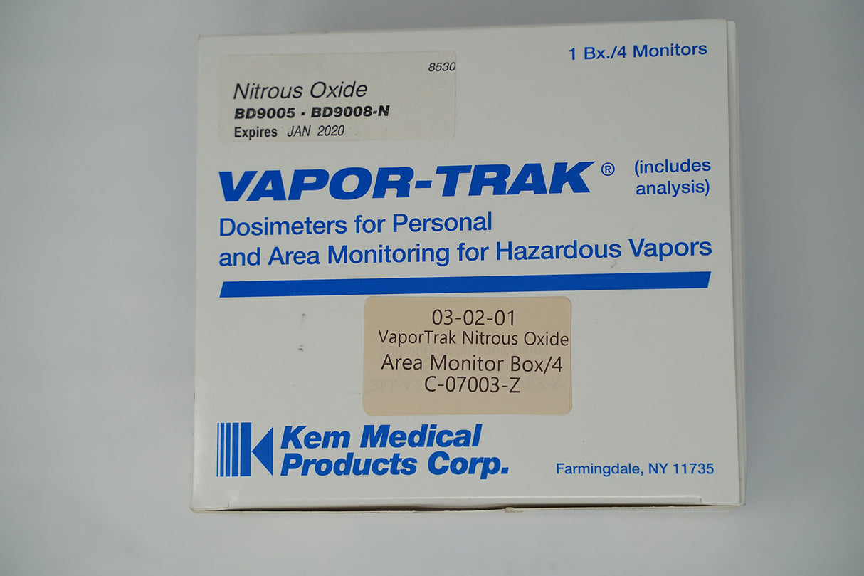 VaporTrak Nitrous Oxide Area Monitor Box/4