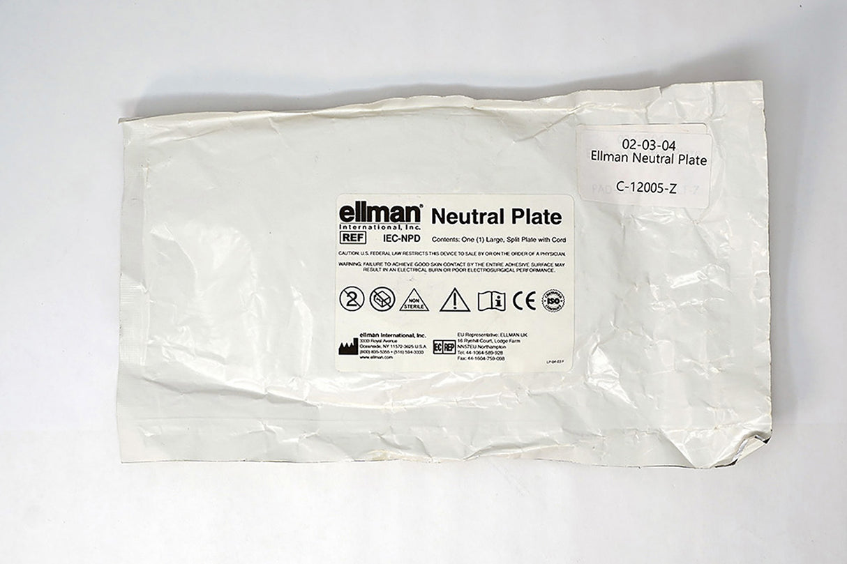 Ellman Neutral Plate
