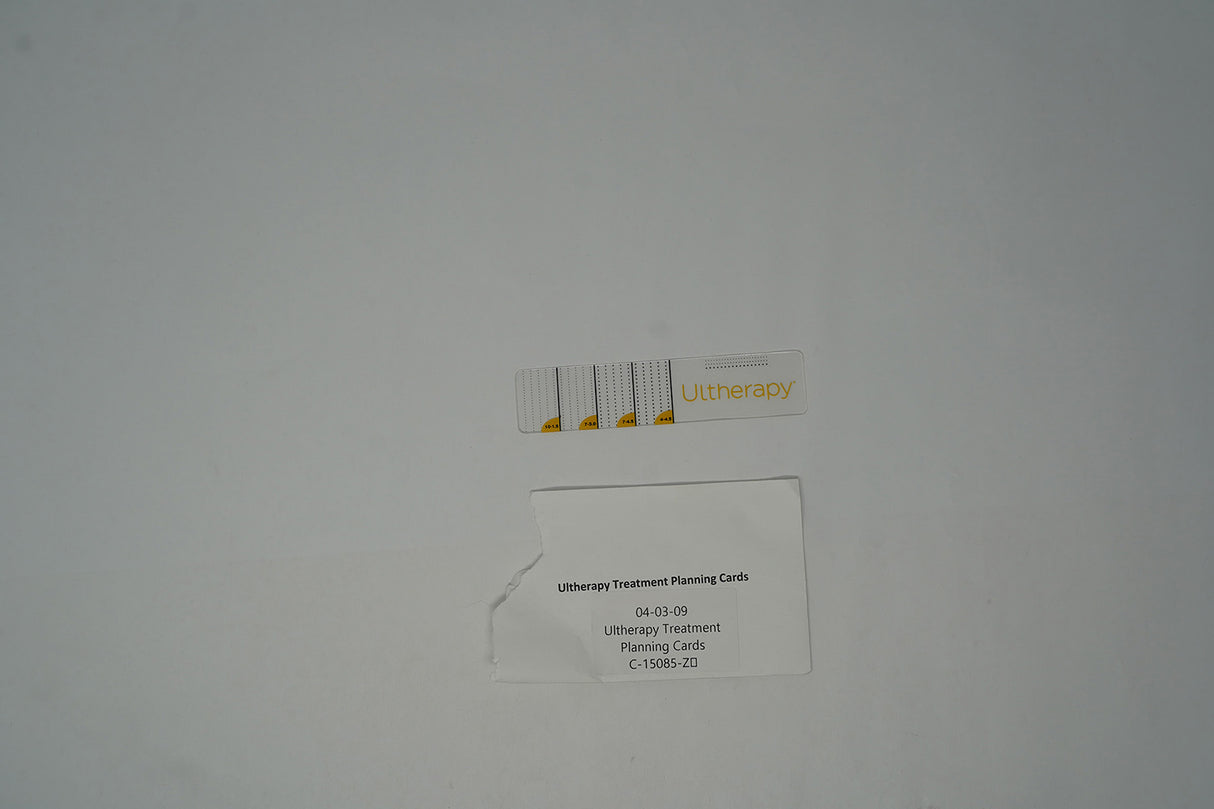 Ultherapy Treatment Planning Cards